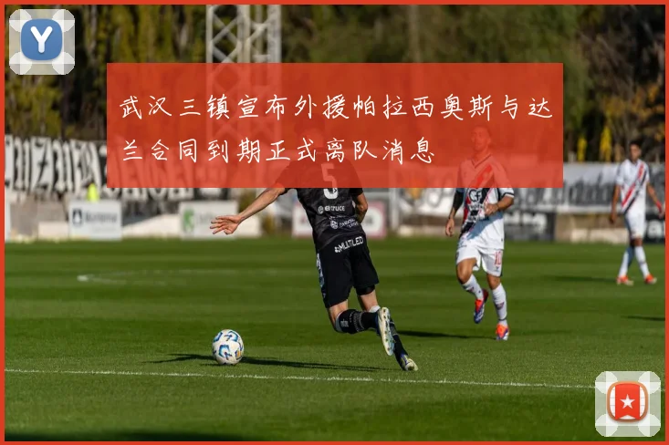 武汉三镇宣布外援帕拉西奥斯与达兰合同到期正式离队消息